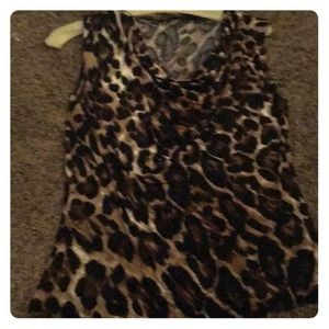 Animal print tank